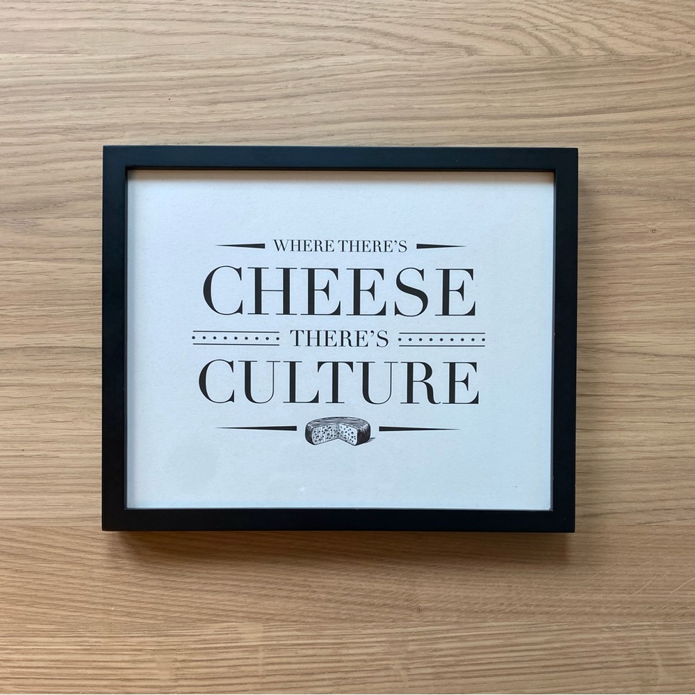 Framed Cheese Illustration